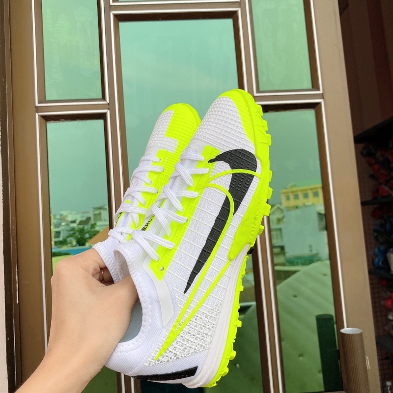 Giày đá bóng Mercurial Vapor 14 Pro TF ( Trắng xanh )