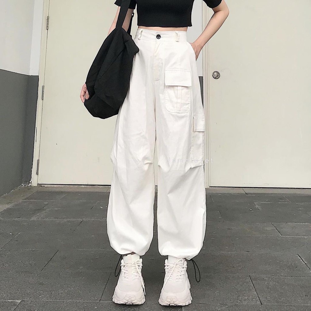 QUẦN JOGGER DÂY RÚT TÚI HỘP ASEON - QUẦN BAGGY KAKI TRẮNG MẶC 2 KIỂU SUÔNG BO KHOÁ KÉO CÚC CÀI BOX PANT | BigBuy360 - bigbuy360.vn