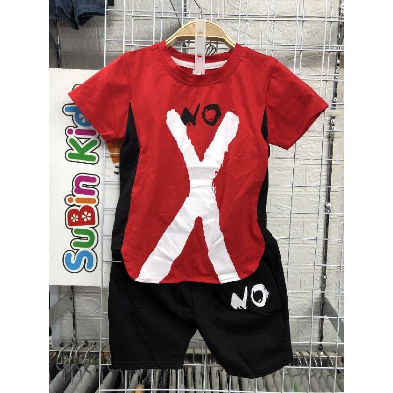 Bộ cộc XO đỏ ,đen SBB048 SBB049 SUBIN KIDS