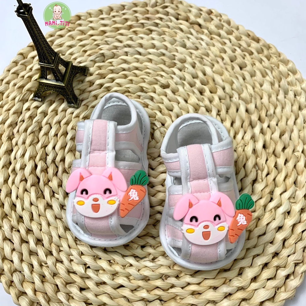 Dép tập đi cho bé, giày cho bé tập đi quai mềm đế chống trượt cho bé