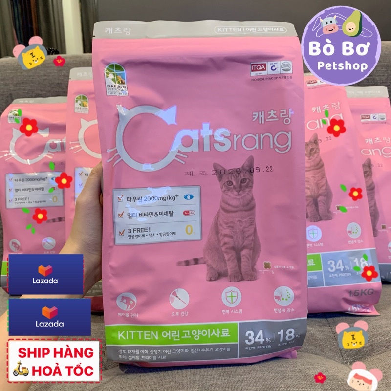 Hạt CATSRANG KITTEN thức ăn cho mèo con 400gr - 1.5kg