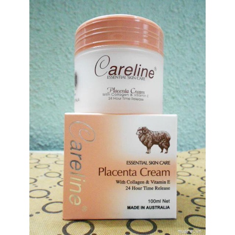 Kem Dưỡng ẩm trắng Da Nhau Thai Cừu Careline của Úc 100ml