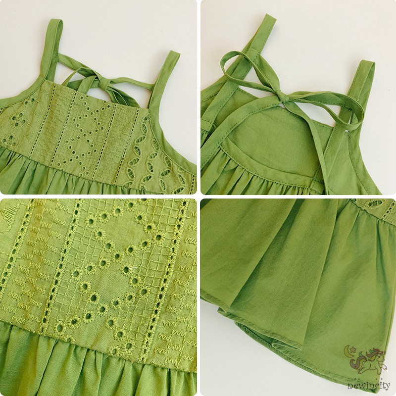 Áo hai dây thoải mái mùa hè phong cách Hàn Quốc cho bé gái