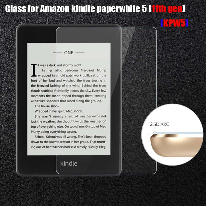 Kính Cường Lực 9H Bảo Vệ Toàn Màn Hình Cho Amazon Kindle Paperwhite 5 11th Generation 2021 6.8 inch E-book 9H Paperwhite 5 KWP5