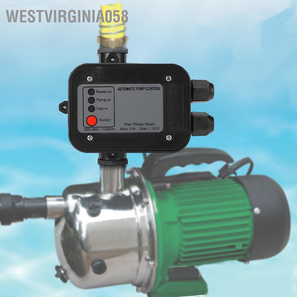Có thể bán buôn Công tắc áp suất máy bơm nước tự mồi màu đen 220V Bộ điều khiển động Westvirginia058 Hàng giao ngay