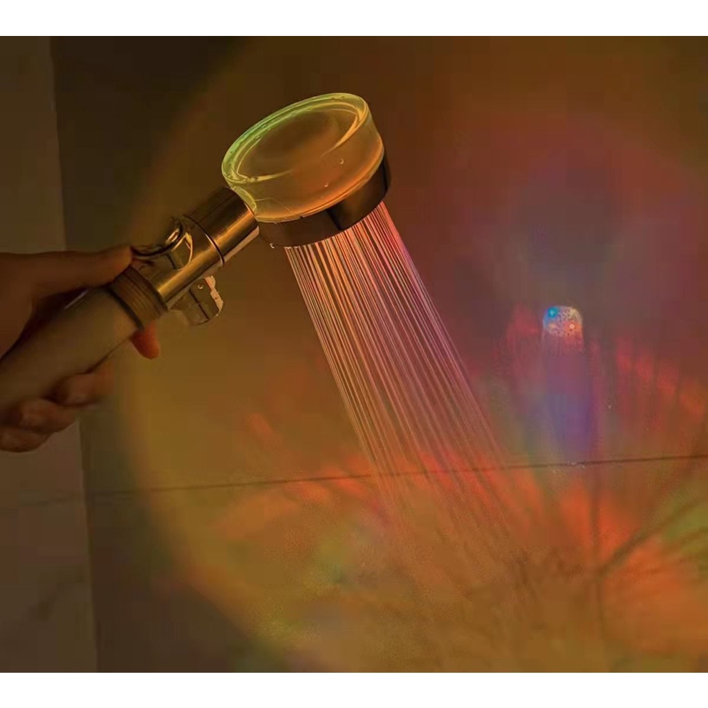 Vòi Sen Lọc Nước Có Đèn Led Đổi Màu Pure Light, vòi sen tắm tuyệt vời cho bé
