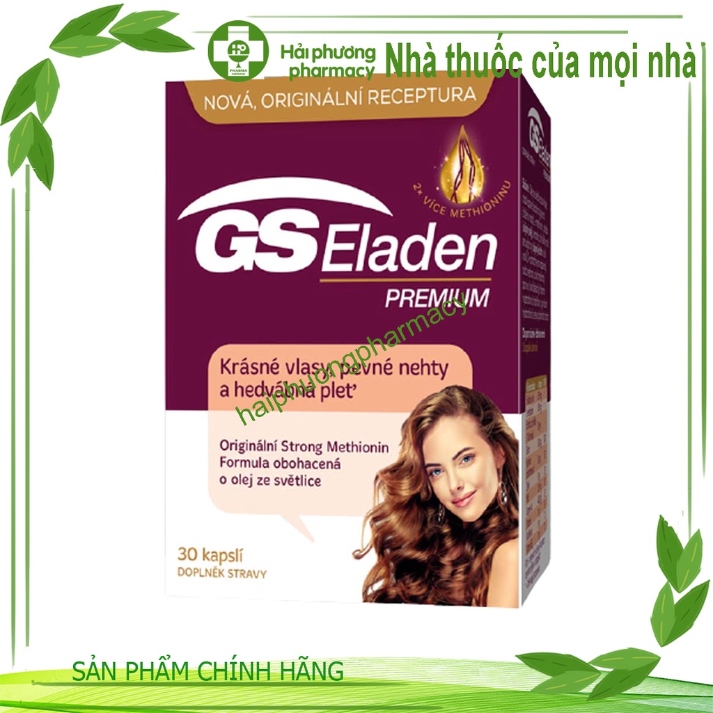 GS Eladen Premium.Giúp Da,Tóc Móng Chắc Khỏe.Giảm Tóc Rụng,Khô Xơ.Giúp Da Khỏe Đẹp ( lọ 30 vien)