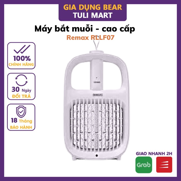 Máy bắt muỗi, Đèn Diệt Muỗi Thông Minh, Vợt Bắt Muỗi  Remax RL-LF07, An Toàn và Hiệu Quả - Hàng chính hãng Remax, Bảo Hà