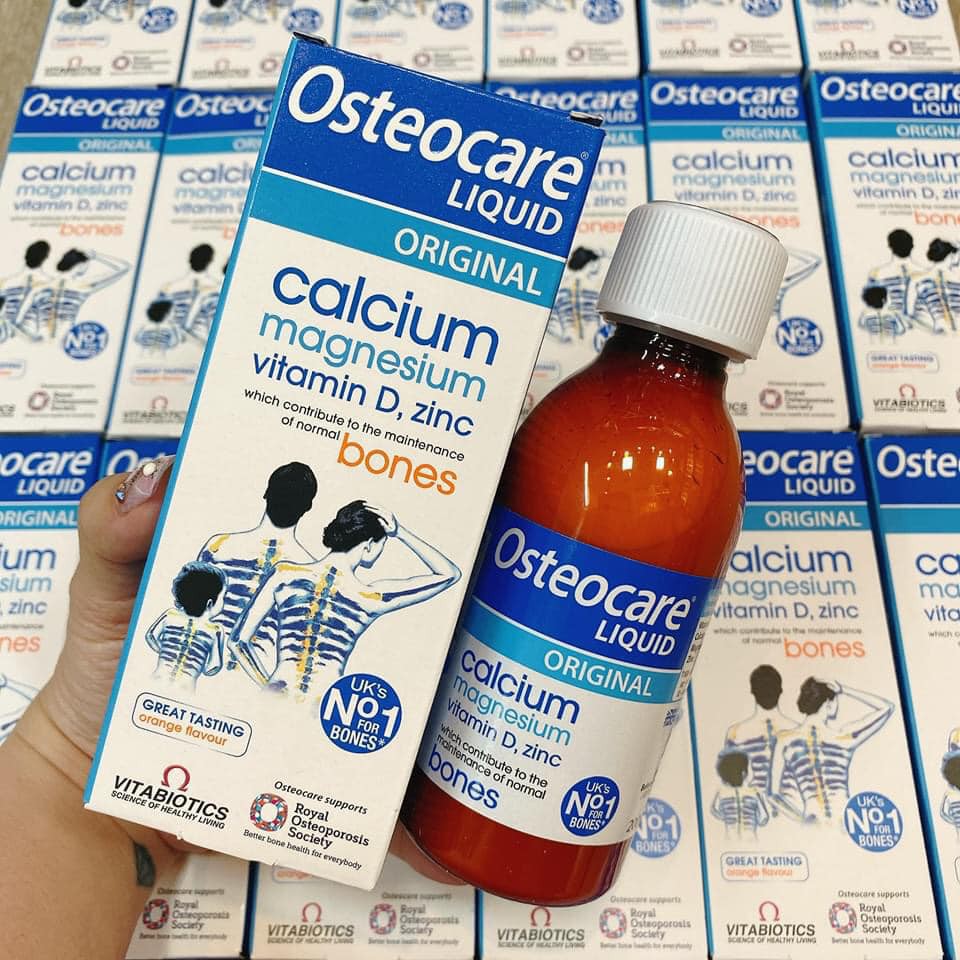 Canxi Sữa Osteocare UK - Canxi Nước Osteocare 200ML Dùng Được Cho Trẻ Từ 3 Tuổi, Mẹ Bầu Bí, Sau Sinh, Người Già  - HÀNG 