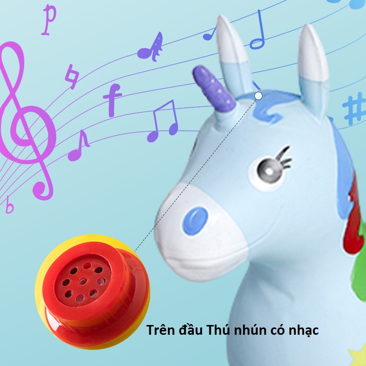 Thú nhún cho bé loại to hàng loại 1 dày dặn có nhạc