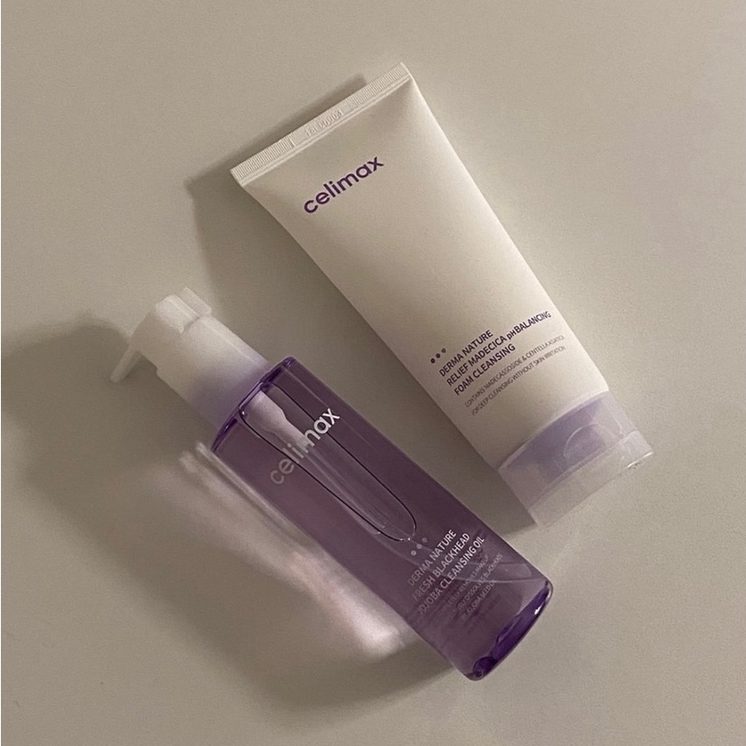 Dầu tẩy trang làm sạch mụn đầu đen CELIMAX Jojoba dung tích 150ml và 20ml
