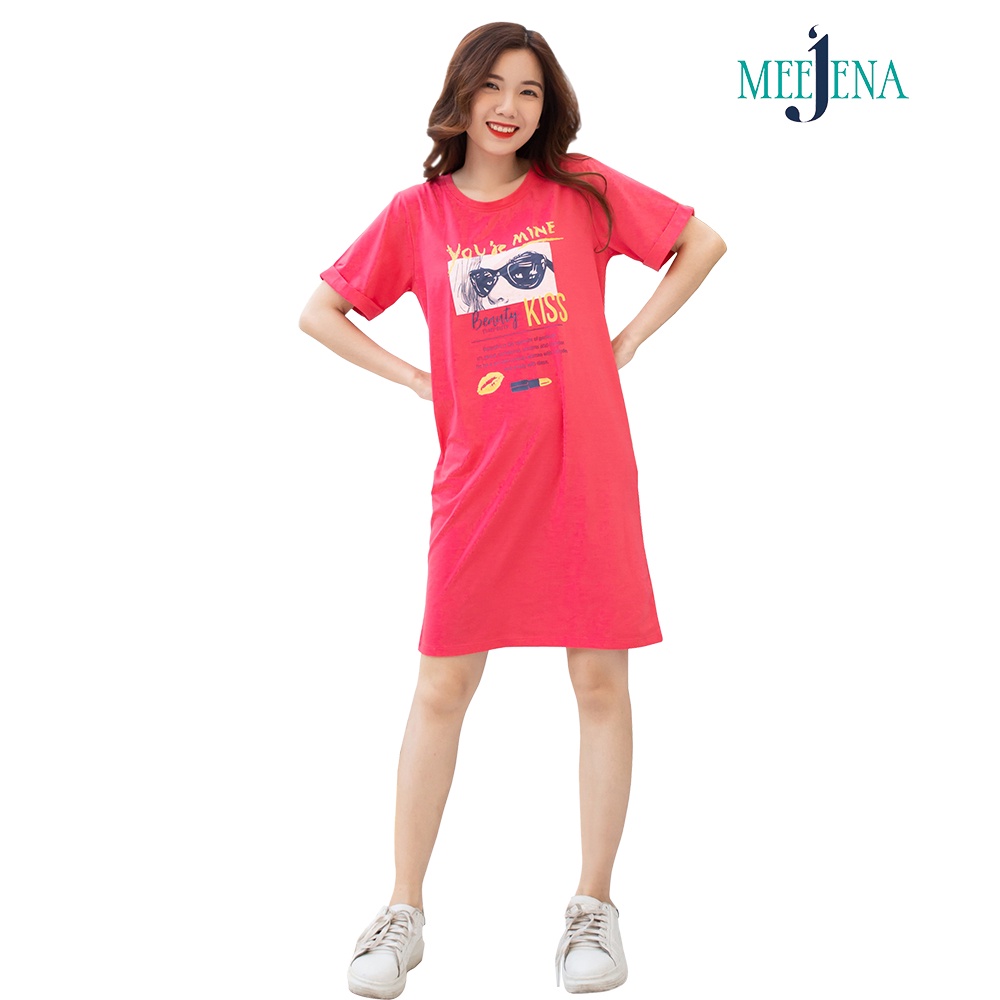 Đầm Nữ Suông Tay Ngắn 42-56 kg 100% COTTON MEEJENA - 2279