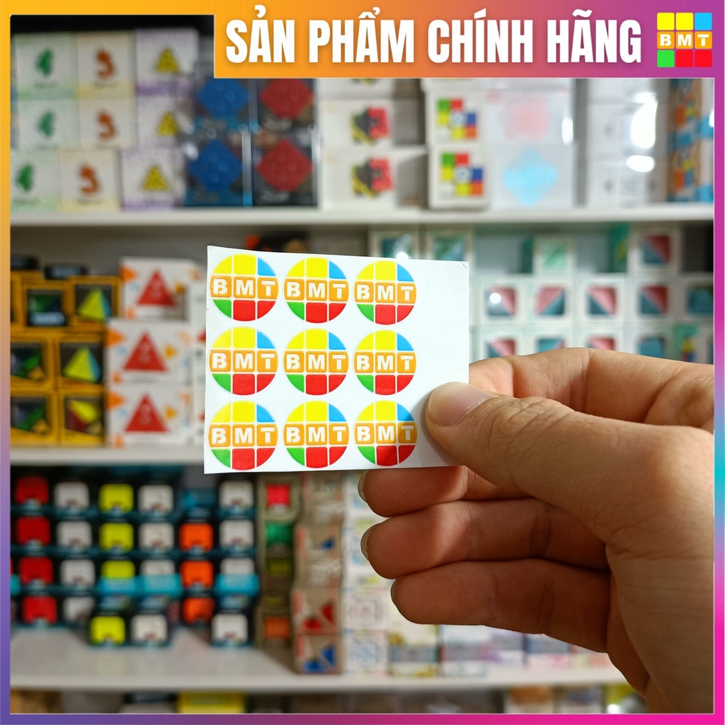 Sticker Logo Rubik BMT dán Rubik - Combo Sticker dán rubik cao cấp