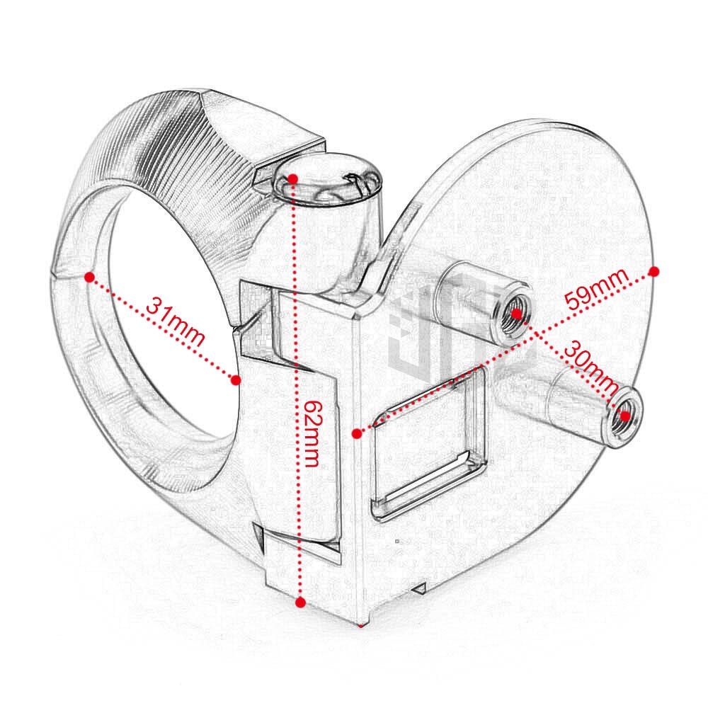 Móc treo đồ bằng nhôm gồm 5 màu khác nhau dành cho VESPA GTS 150