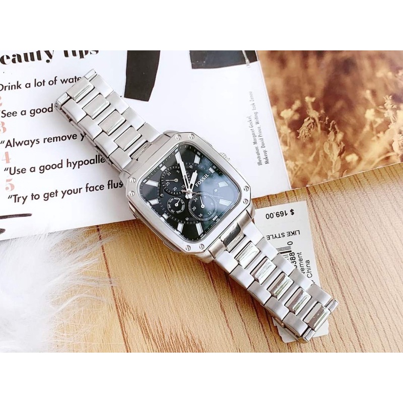 Đồng hồ nam Fossil dây thép