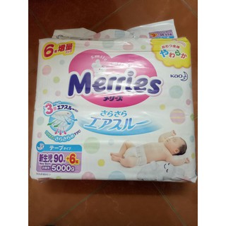 Bỉm Merries Newbon 90+6
