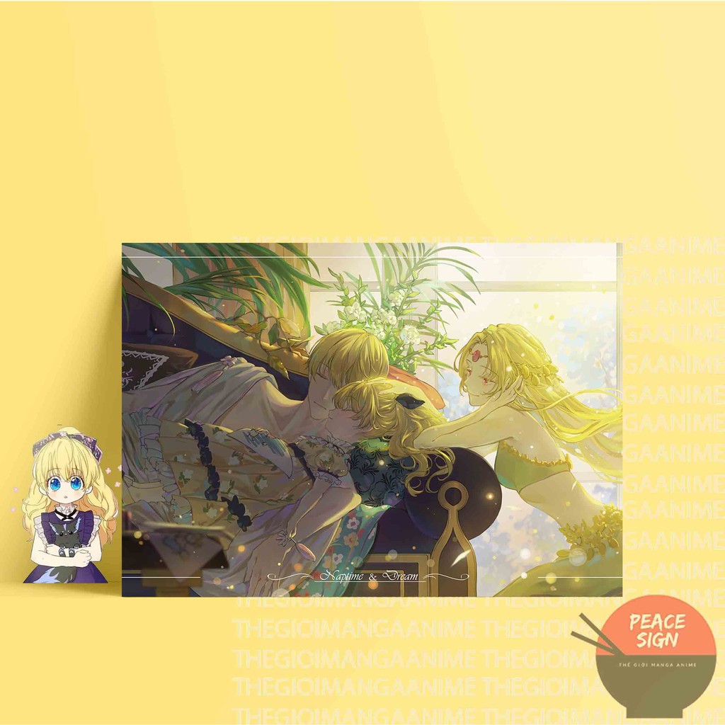 (46 mẫu) Tấm Postcard giấy 260gsm cao cấp MỘT NGÀY NỌ TÔI BỖNG TRỞ THÀNH CÔNG CHÚA A5 anime chibi ảnh đẹp nhiều mẫu