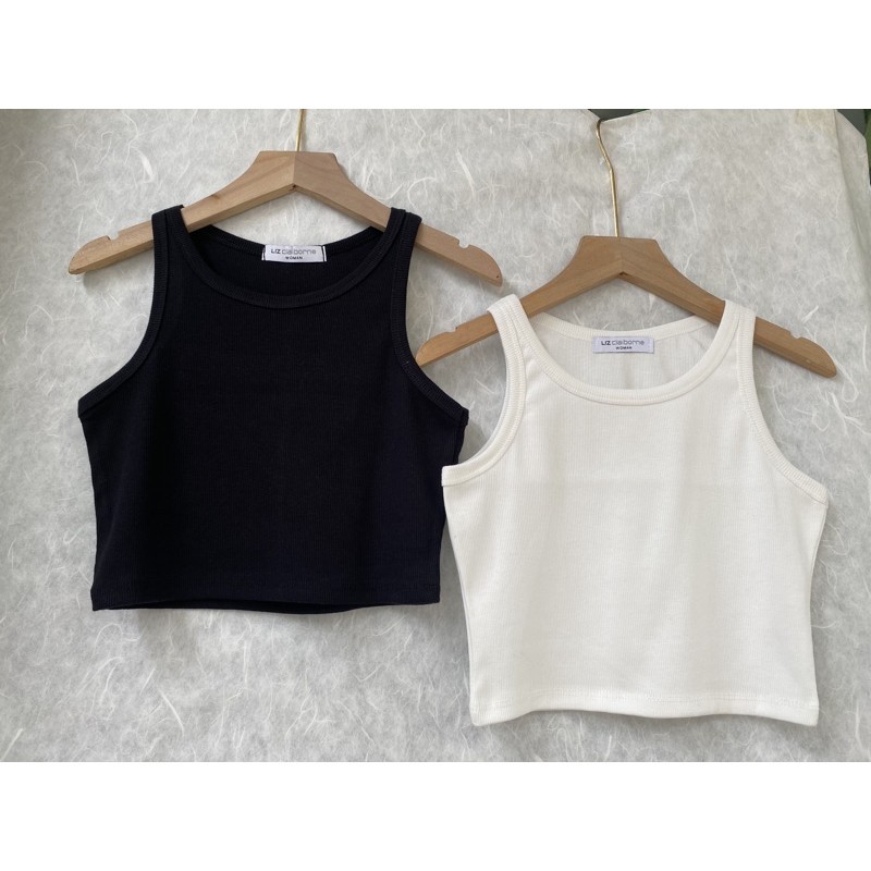 Áo croptop nữ chất cotton - Áo ba lỗ cộc tay dáng ôm mềm mịn | BigBuy360 - bigbuy360.vn