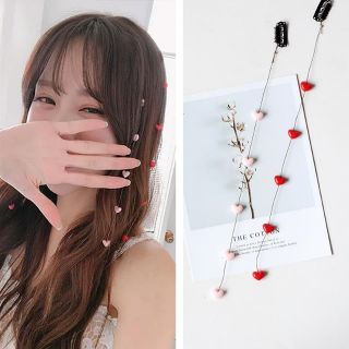 Dây kẹp đính đá hoa trái tim cực xinh^phụ kiện hottrent