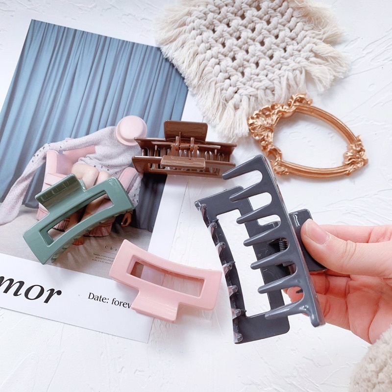 Kẹp tóc càng cua nhựa phong Hàn Quốc