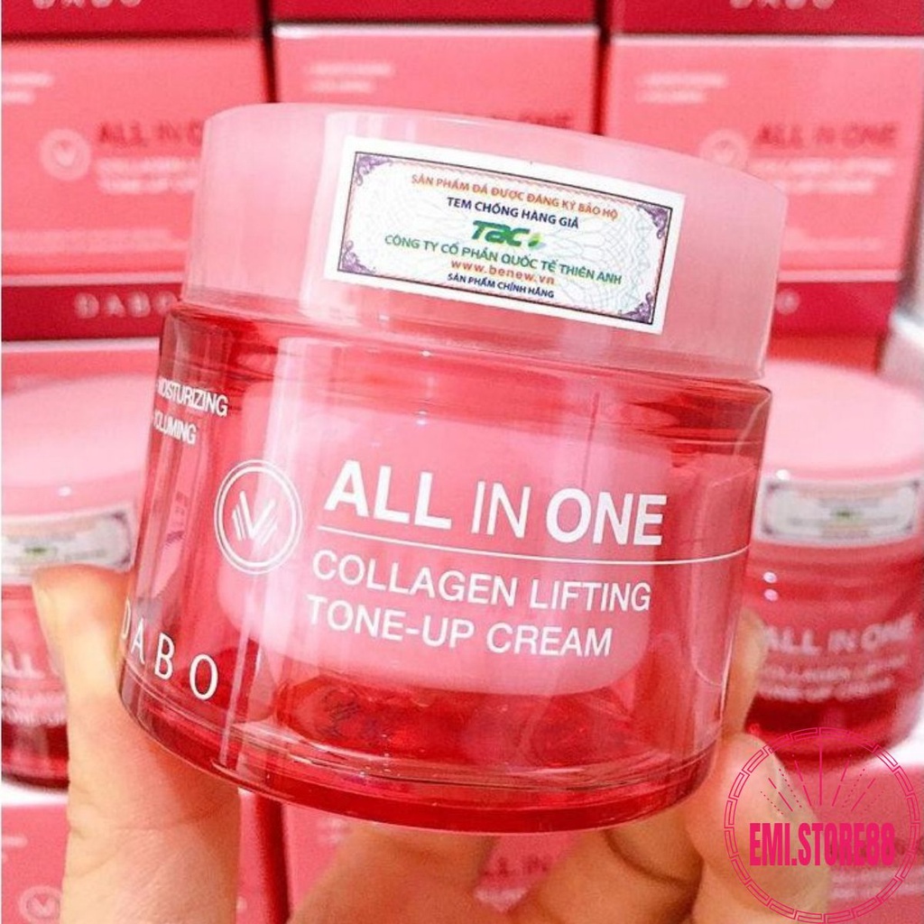 Kem Dưỡng Da Chống Lão Hóa, Lên Tone DABO Collagen Lifting Tone Up Cream 50ml che phủ khuyết điểm , lên tone tức thì