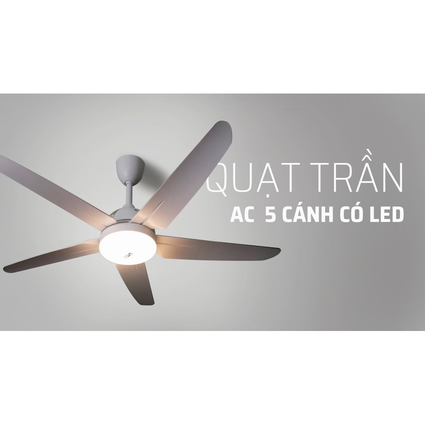[Miễn Phí Lắp Đặt Nội Thành] Quạt Trần 5 Cánh AC ACF02D525, Có Remote, Ánh Sáng 3 Cấp, BH 2 Năm Tận Nhà