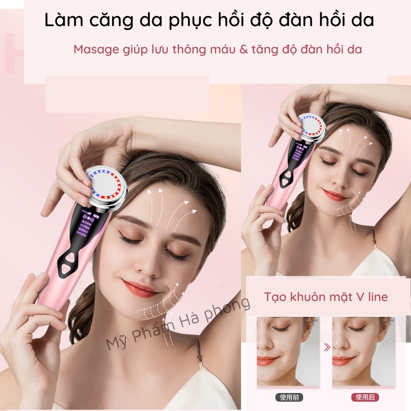 Máy Điện Di Tinh Chất Máy Đẩy Tinh Chất Mát Sa Mặt  Máy Massage Mặt Cầm Tay Ion - Mát Xa Nâng Cơ ( Mẫu 2021 )