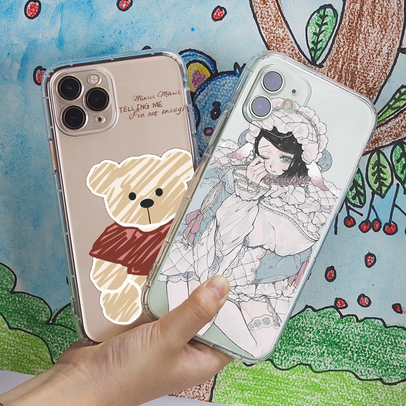 Ốp lưng iphone Ốp điện thoại SUNTAIHO TPU xinh xắn thích hợp cho IPhone 7 8 Plus 11 pro max Xr Xs max 12 pro max 12 mini 13 pro max 13