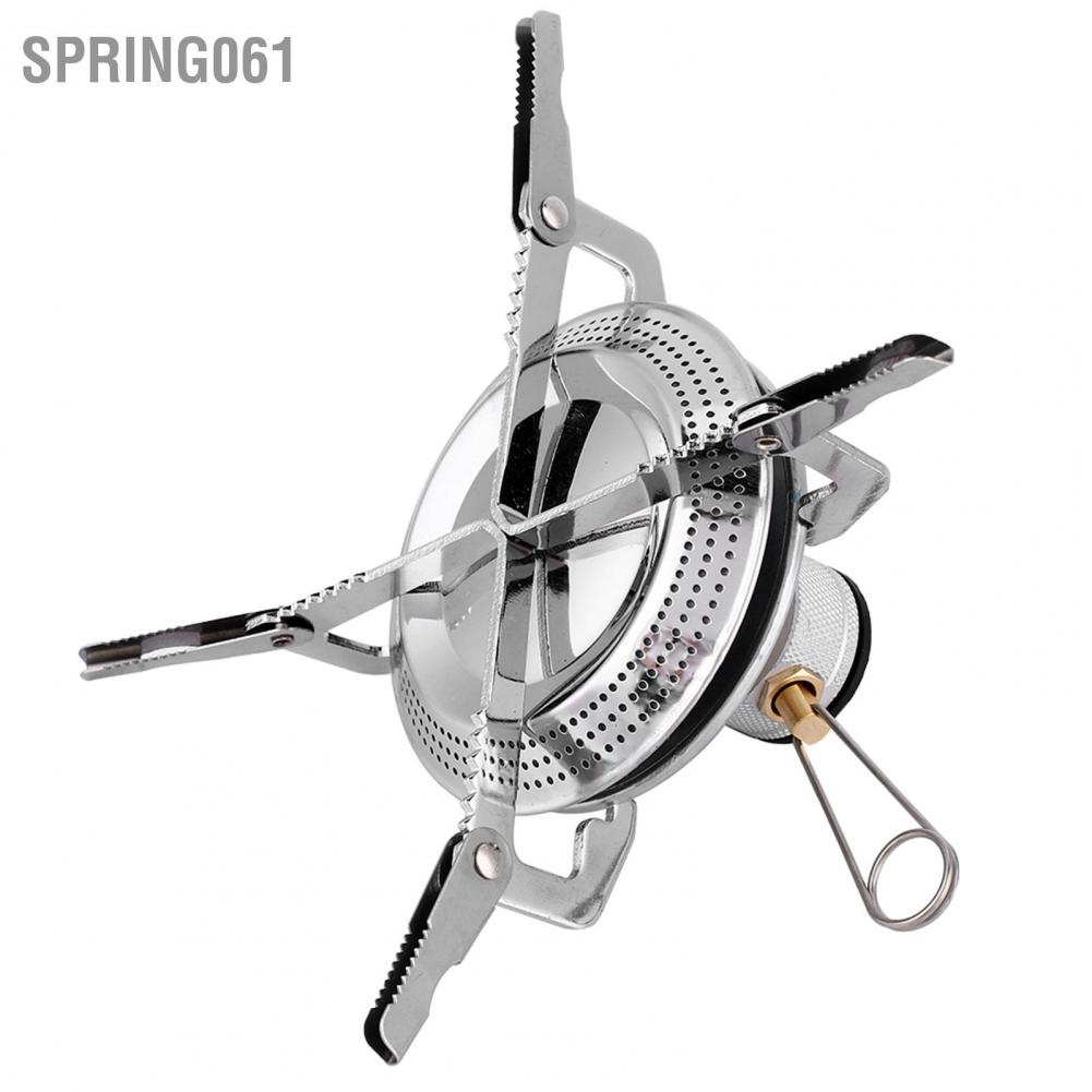 Spring061 Bếp cắm trại mini di động Gấp gas ngoài trời Lò nướng dã ngoại đốt