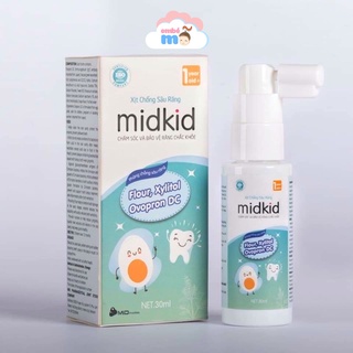 Xịt chống sâu răng, chăm sóc răng miệng cho bé midkid - embé mỡ