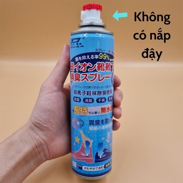 Chai xịt hôi chân Nhật bình sịt hôi chân khử mùi giày công nghệ Nano Bạc mùi dịu nhẹ 260ml đánh bay mùi hôi dép chân tủ