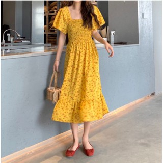 Đầm maxi voan xếp ly