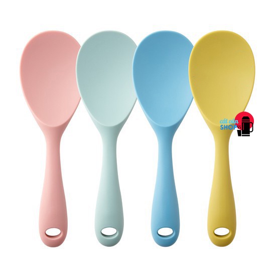Muôi múc cơm vá xới cơm Lock&Lock bằng nhựa bọc Silicone chịu nhiệt độ cao CKT207