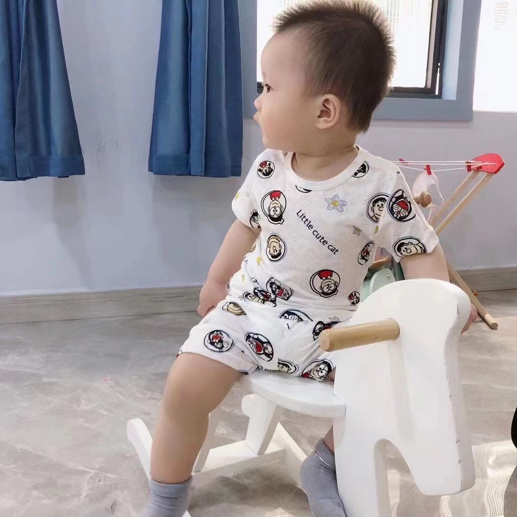 Đồ Bộ Cotton Lưới Sợi Tre Hàng Quảng Châu size 73-130