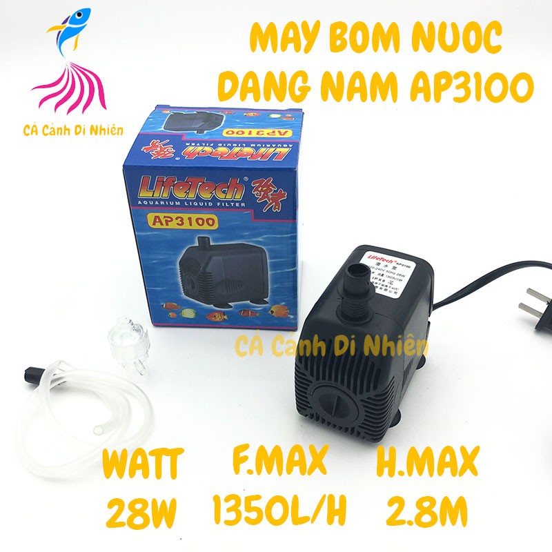 Máy bơm nước hồ cá dạng nằm Lifetech AP 3100