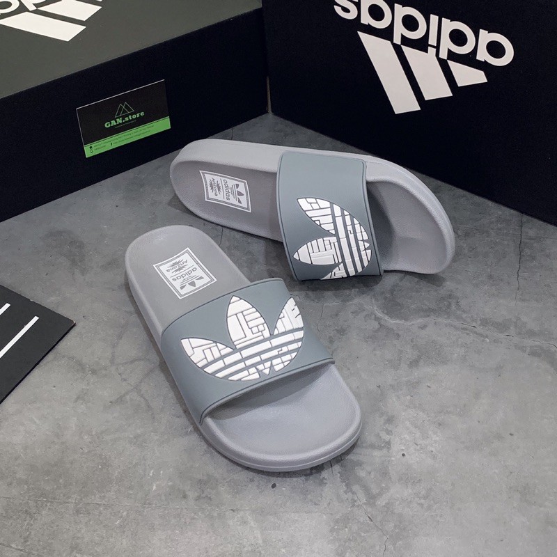 DÉP ADIDAS ADILETTE 3 LÁ XÁM - FULL BOX PU HCM