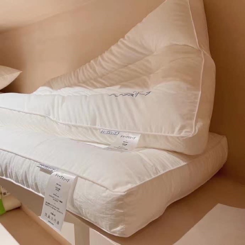 Gối matxa xuất Nhật ruột bông cao cấp kháng khuẩn kích thước 50x70cm