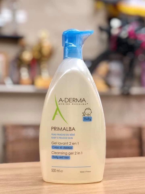 Sữa tắm Aderma Primalba Gentle Cleansing Gel cho bé 500ml/750ml