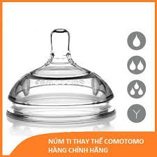 Num ty bình como silicone siêu mềm chống sặc 1 tia, 2 tia, 3 tia, Y-cut