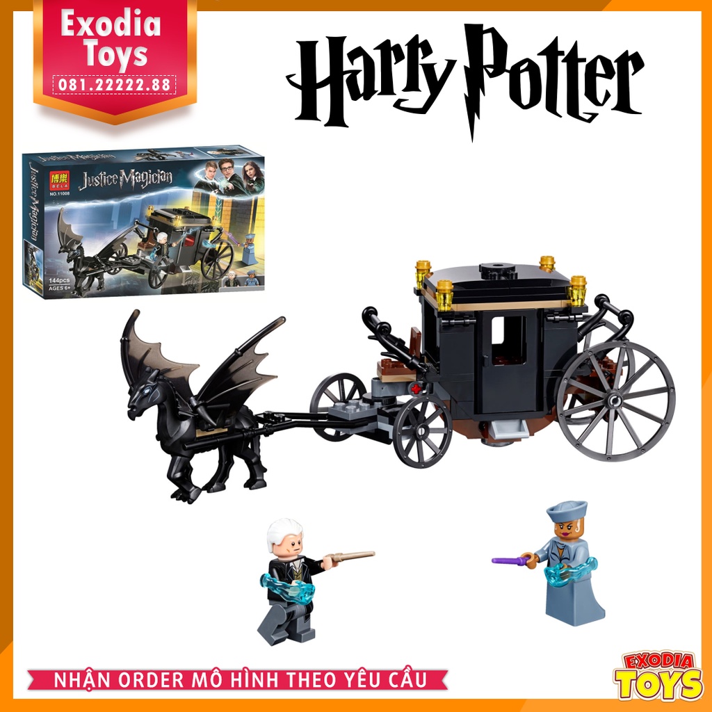 Xếp hình Harry Potter Cuộc tẩu thoát của Grindelwald - Đồ Chơi Lắp Ghép Sáng Tạo - BELA 11008 Lego Ideas 70670