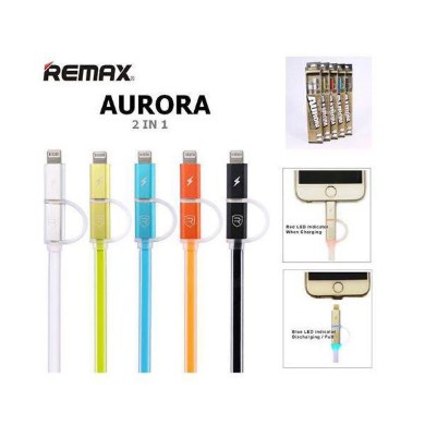 Cáp sạc đa năng 2 trong 1 Remax Aurora RC-020T Cho ipad,samsung,oppo, iphone 5/5s,6/6s,6plus/6s plus,7,7 plus,8,8 plus