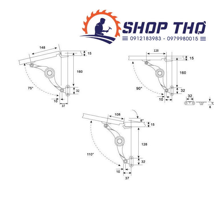 Tay nâng loại cao cấp bộ 2 cái chất lượng cao