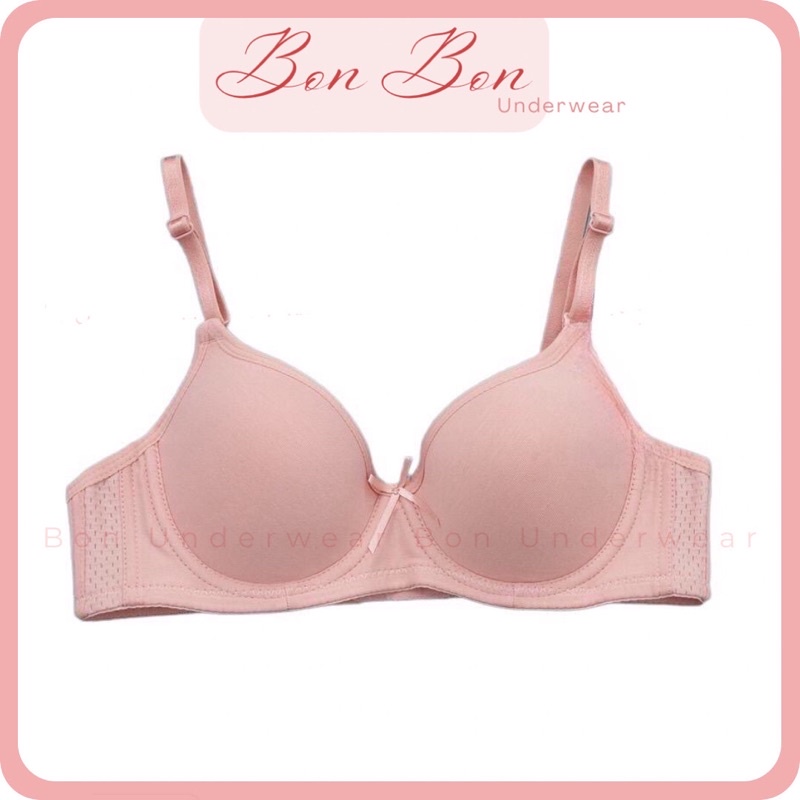 Áo Lót Đệm Mỏng Vải Cotton Có Gọng Nâng Ngực