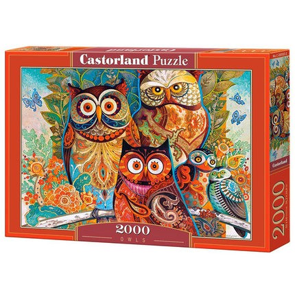 Tranh xếp hình 2000 mảnh "Owls", Castorland