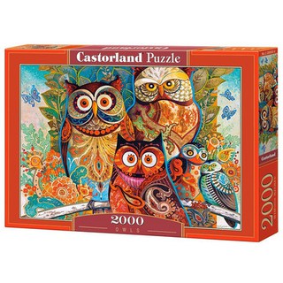 Tranh xếp hình 2000 mảnh "Owls", Castorland