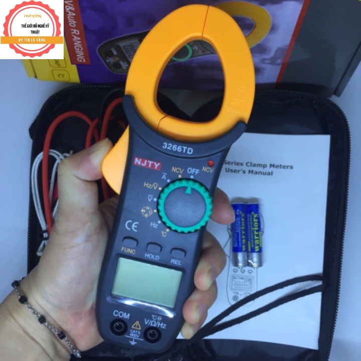 Ampe Kìm NJTY 3266TD phiên bản mới nhất .Đo Tụ,Tần Số, Nhiệt Độ...
