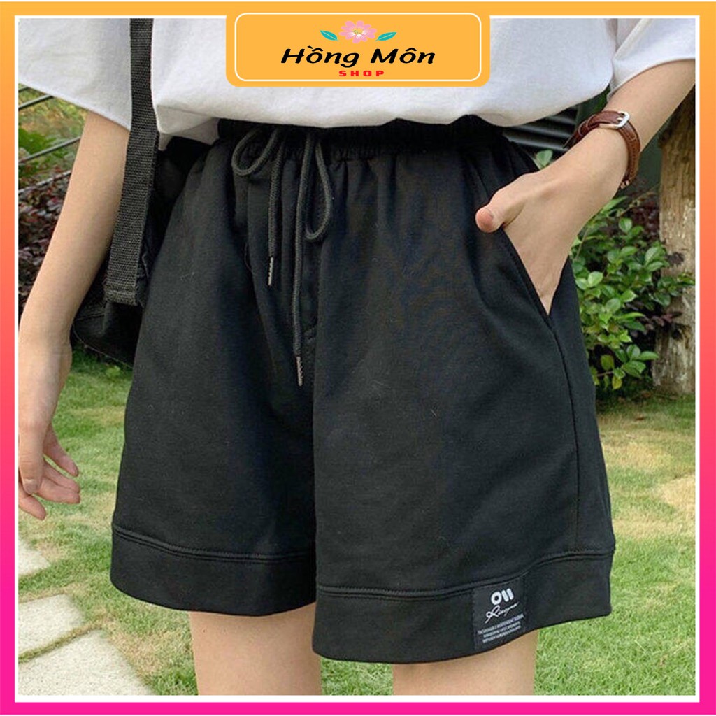 Quần đùi unisex phong cách Hàn Quốc quần Short lửng Cạp Chun có dây rút dễ mặc phù hợp với thời tiết nóng bức