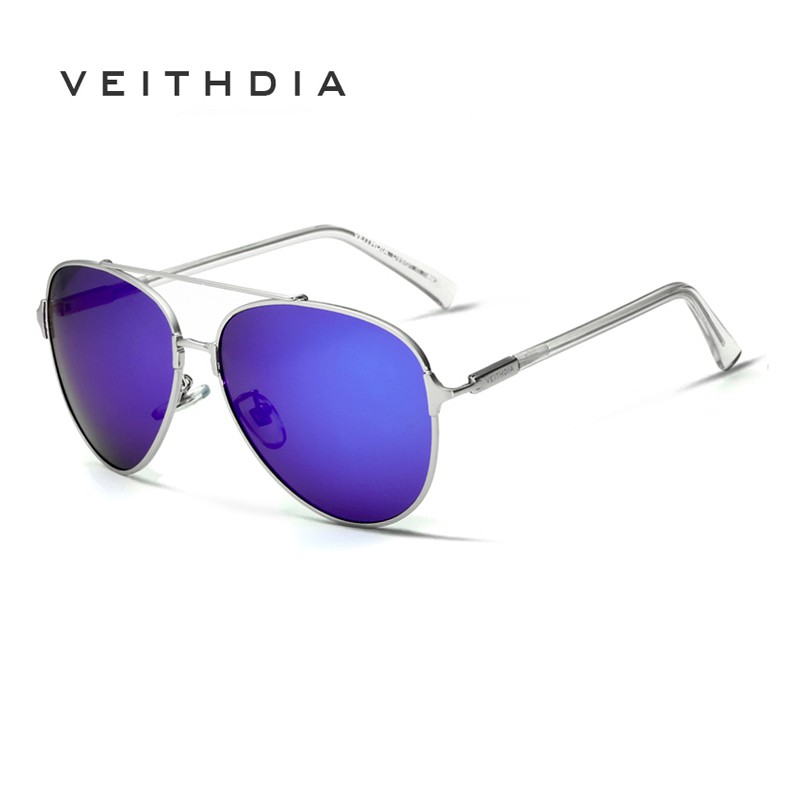 Phụ kiện thời trang VEITHDIA 3802 Nam Aviator Phong cách kính râm phân cực đầy màu sắc