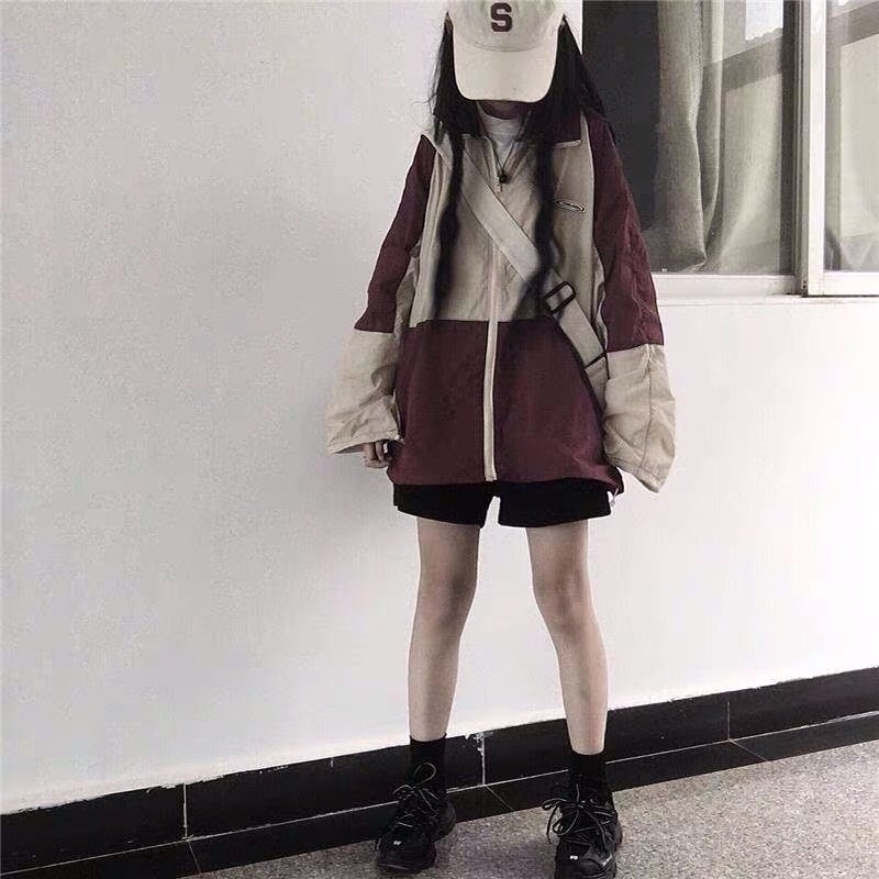 Áo khoác phối màu