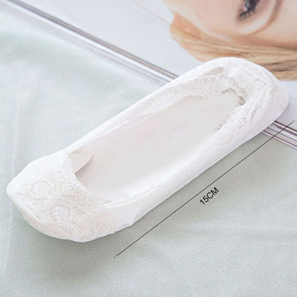 Đôi vớ thuyền ren mang giày lười cho nữ